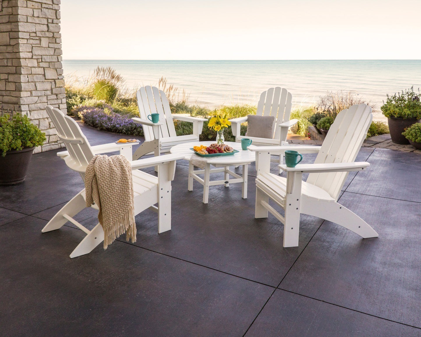 POLYWOOD Vineyard 5-Piece Oversized Adirondack Set