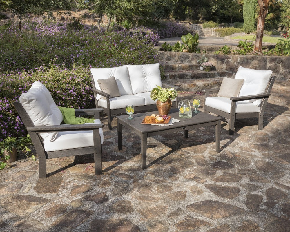 POLYWOOD Vineyard 4-Piece Deep Seating Set