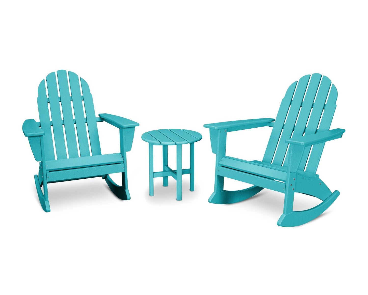 POLYWOOD Vineyard 3-Piece Adirondack Rocking Chair Set