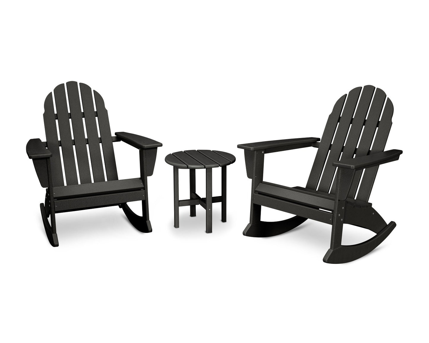 POLYWOOD Vineyard 3-Piece Adirondack Rocking Chair Set