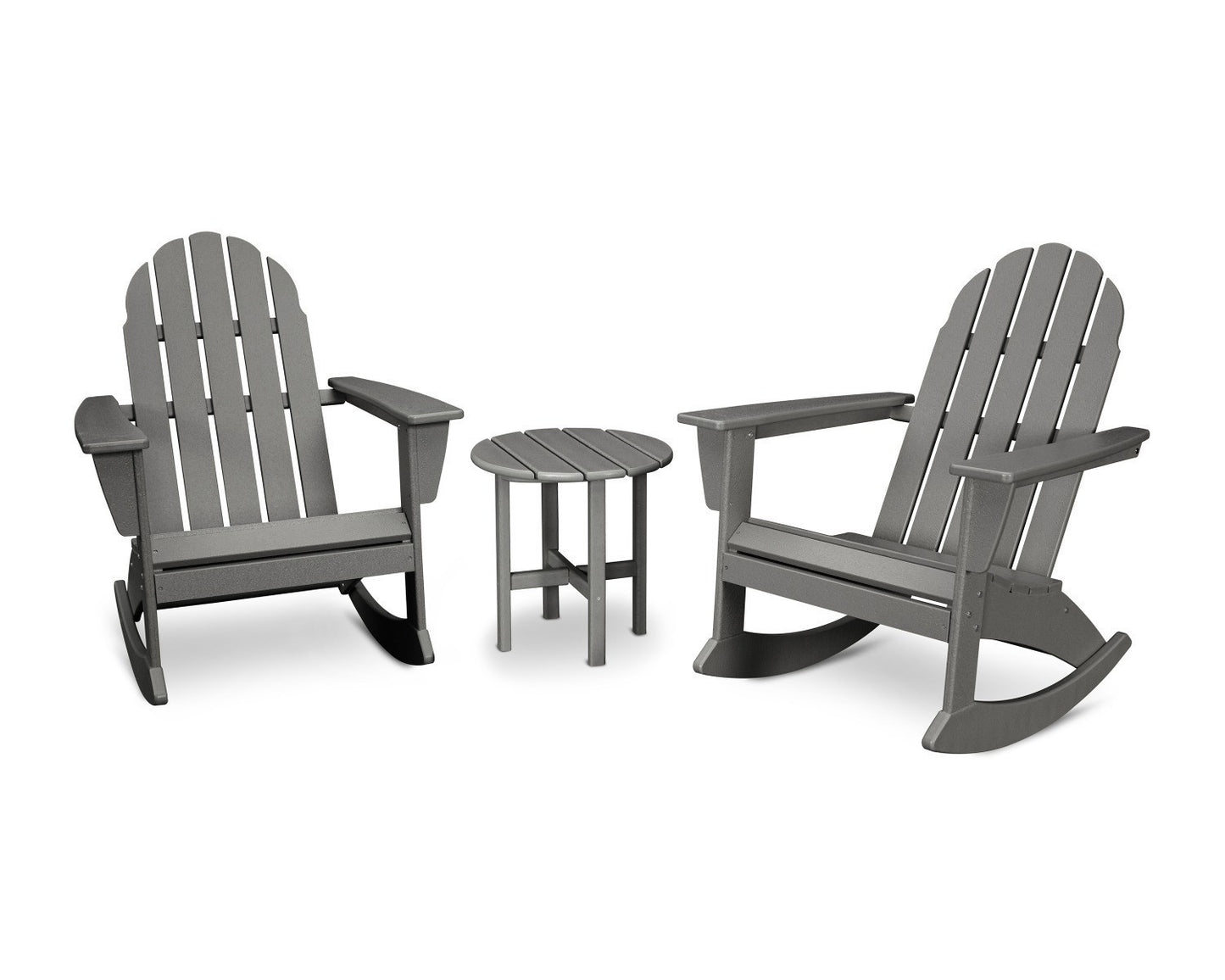 POLYWOOD Vineyard 3-Piece Adirondack Rocking Chair Set
