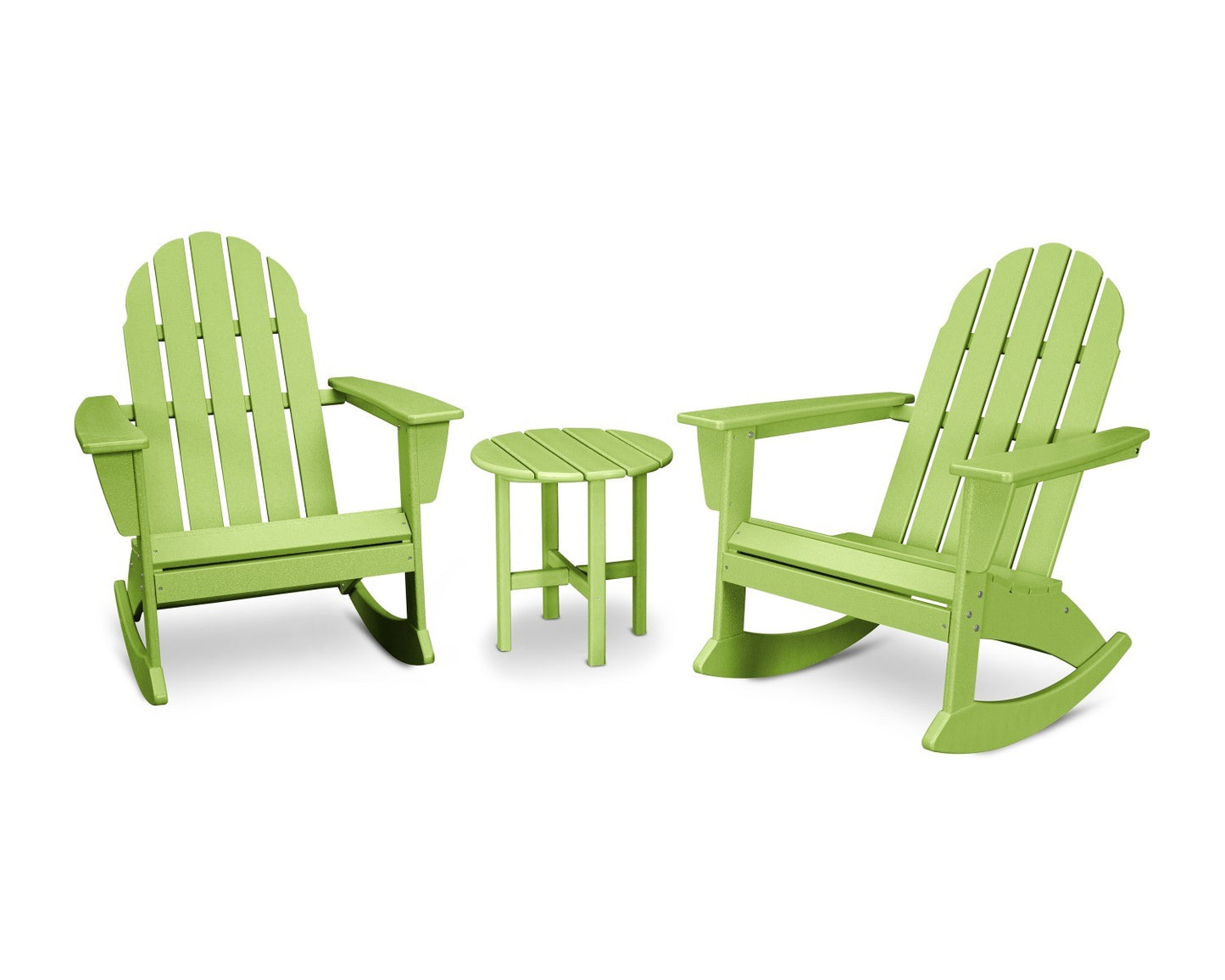 POLYWOOD Vineyard 3-Piece Adirondack Rocking Chair Set
