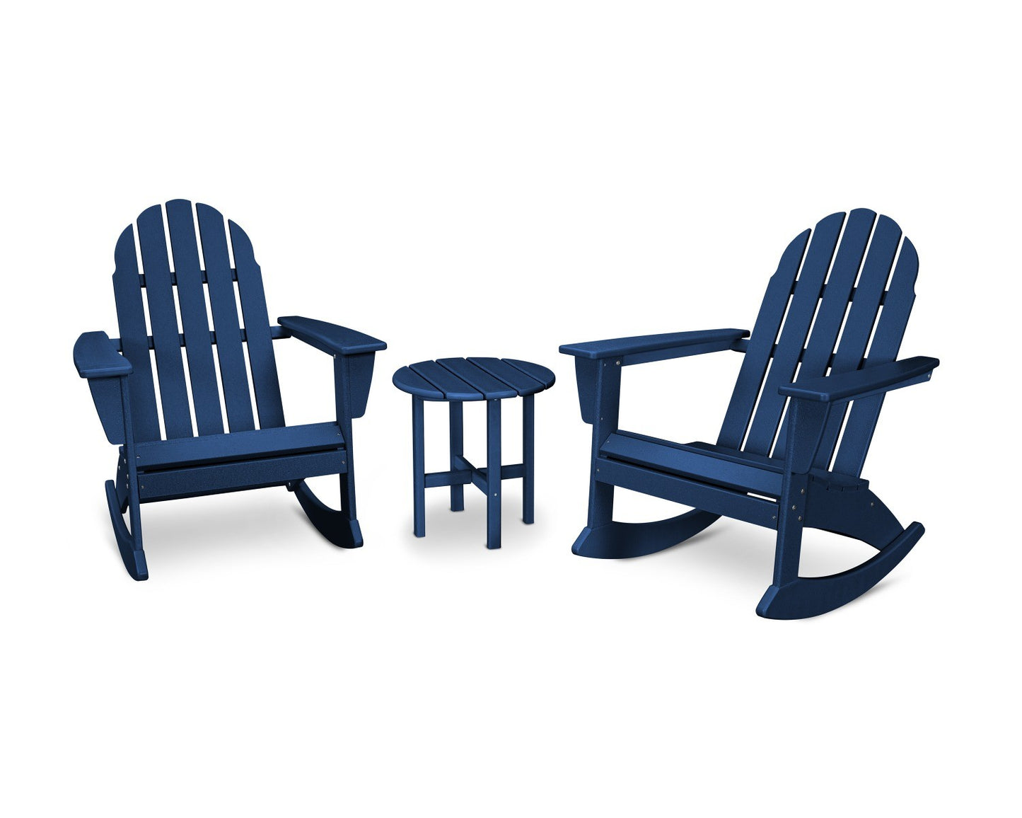 POLYWOOD Vineyard 3-Piece Adirondack Rocking Chair Set