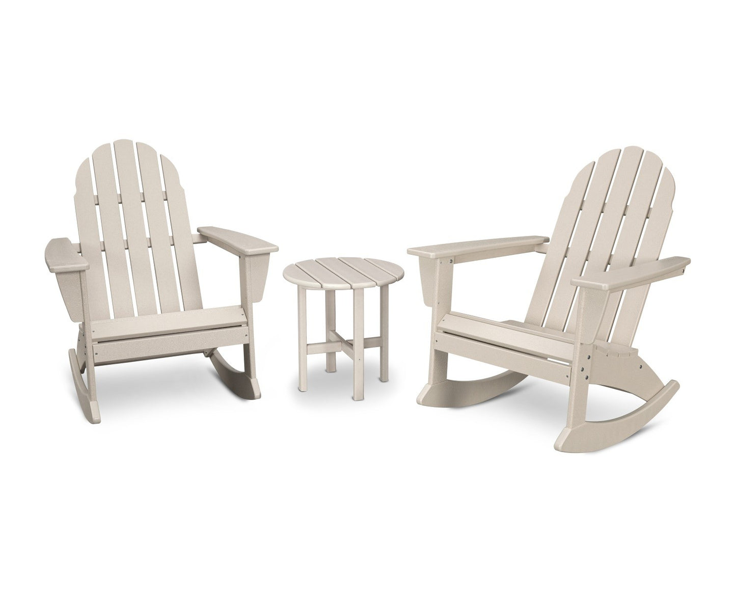 POLYWOOD Vineyard 3-Piece Adirondack Rocking Chair Set