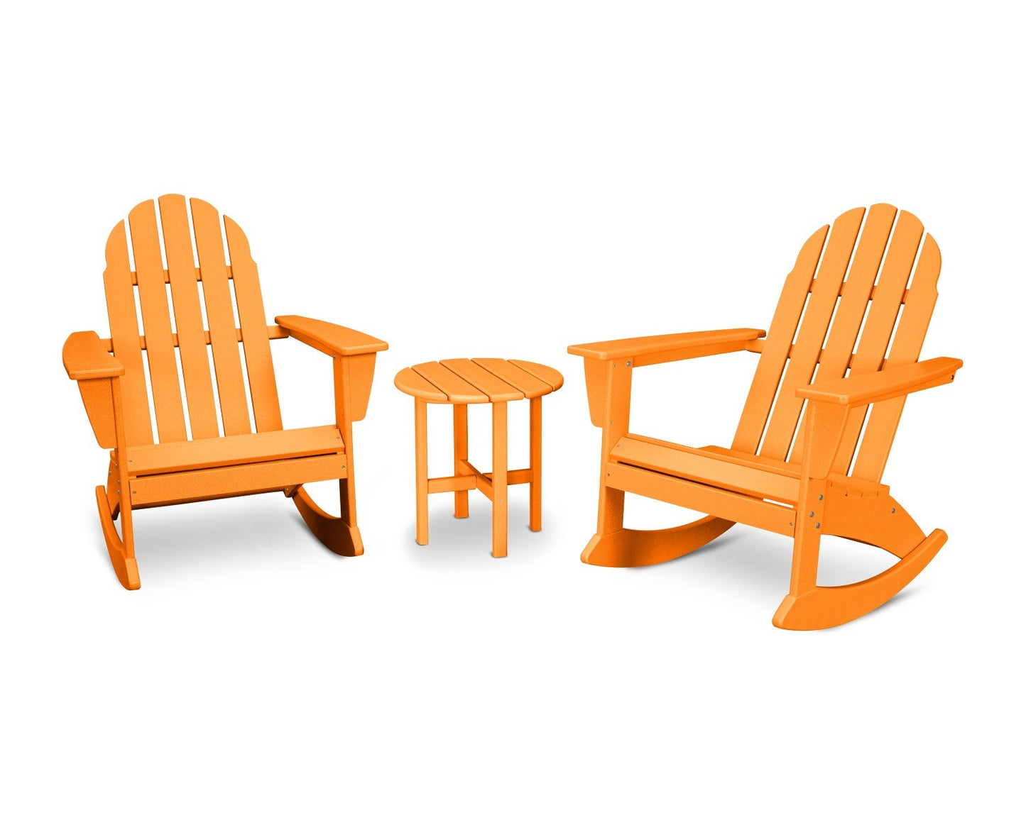 POLYWOOD Vineyard 3-Piece Adirondack Rocking Chair Set