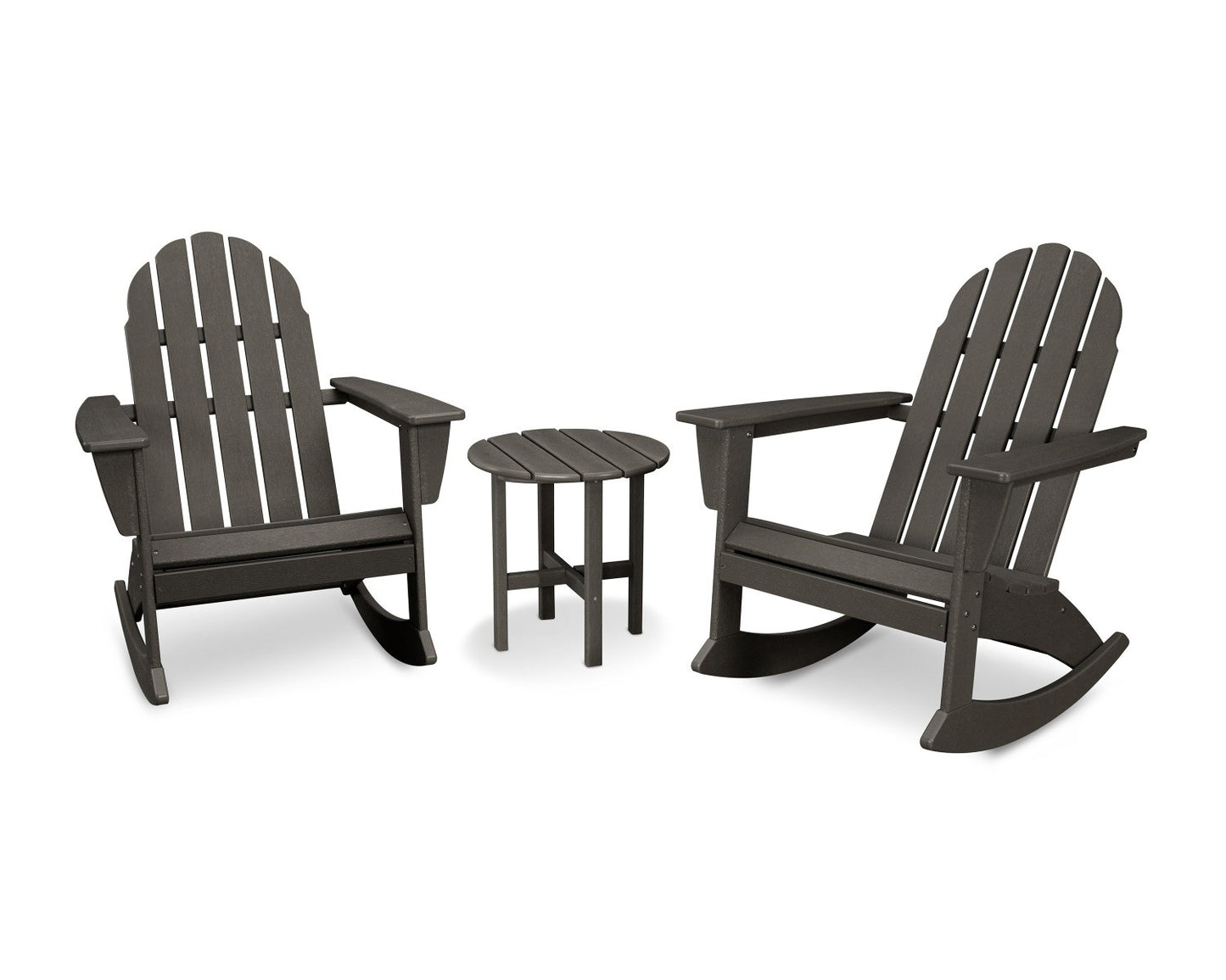 POLYWOOD Vineyard 3-Piece Adirondack Rocking Chair Set