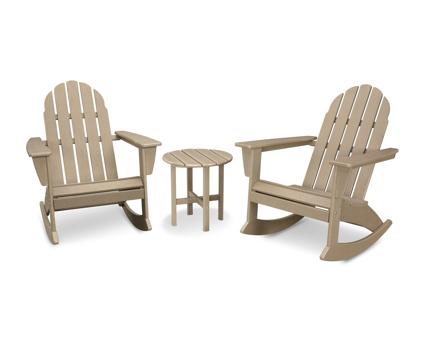 POLYWOOD Vineyard 3-Piece Adirondack Rocking Chair Set