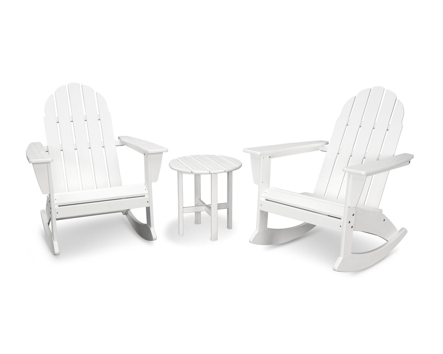 POLYWOOD Vineyard 3-Piece Adirondack Rocking Chair Set