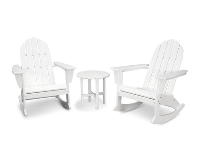 POLYWOOD Vineyard 3-Piece Adirondack Rocking Chair Set