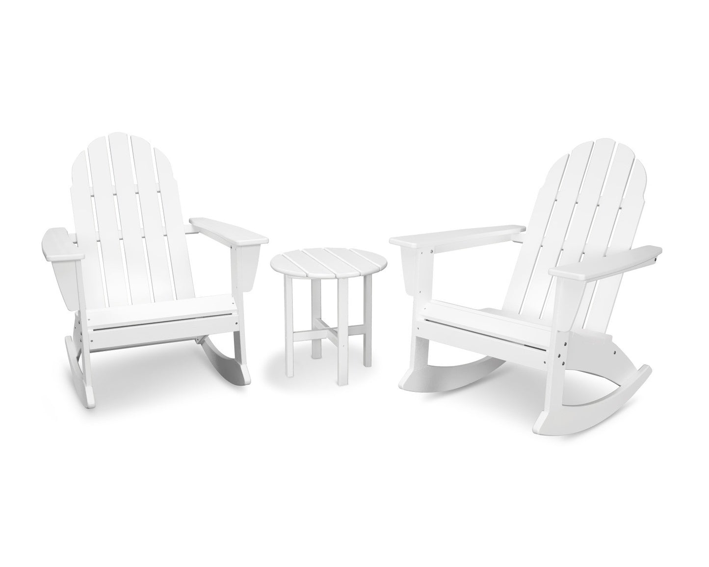 POLYWOOD Vineyard 3-Piece Adirondack Rocking Chair Set