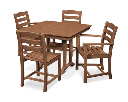 POLYWOOD La Casa Cafe 5-Piece Farmhouse Trestle Dining Set