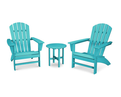 POLYWOOD Nautical 3-Piece Adirondack Set