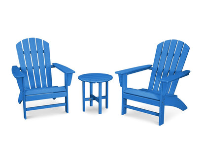 POLYWOOD Nautical 3-Piece Adirondack Set