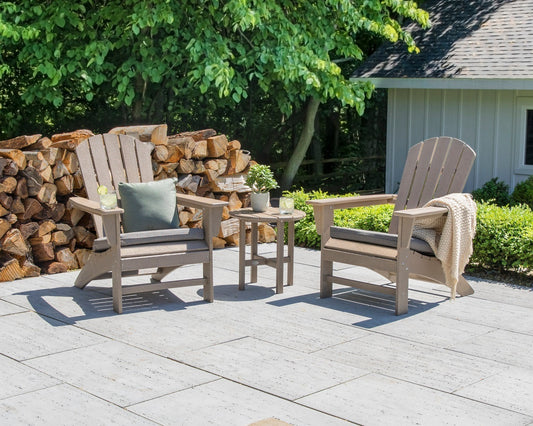 POLYWOOD Nautical 3-Piece Adirondack Set