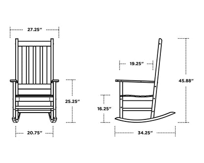 POLYWOOD Vineyard Porch Rocking Chair