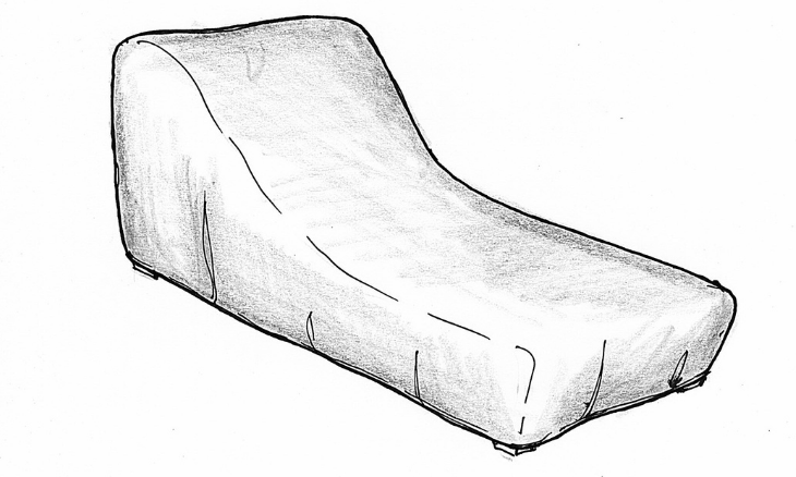 Outdoor Ratana Chaise Lounge Cover