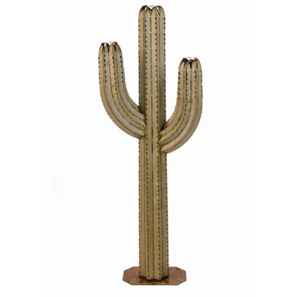 Outdoor Metal Saguaro Cactus Torch - 5 ft.