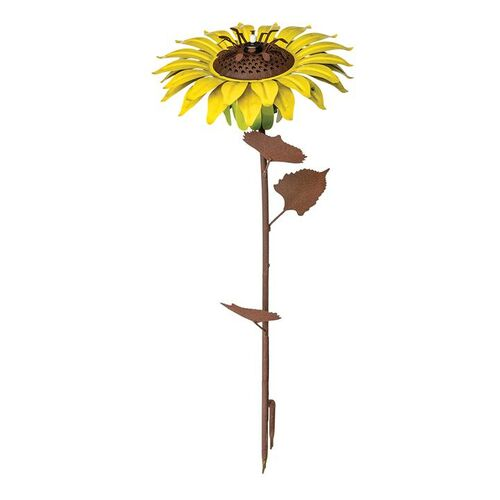 Outdoor Metal Sunflower Garden Torch 32"