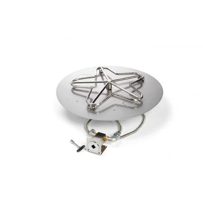 Sierra Smooth Copper Gas Fire Pit Bowl Fire Pit - Penta Burner