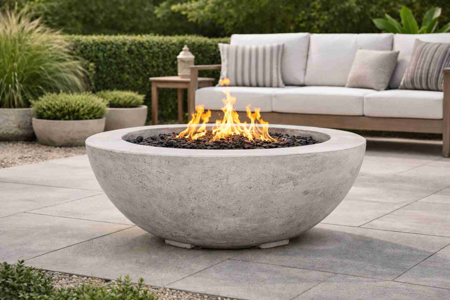 Collective 39" Concrete Fire Bowl