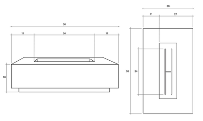 Studio 1 Concrete Fire Table