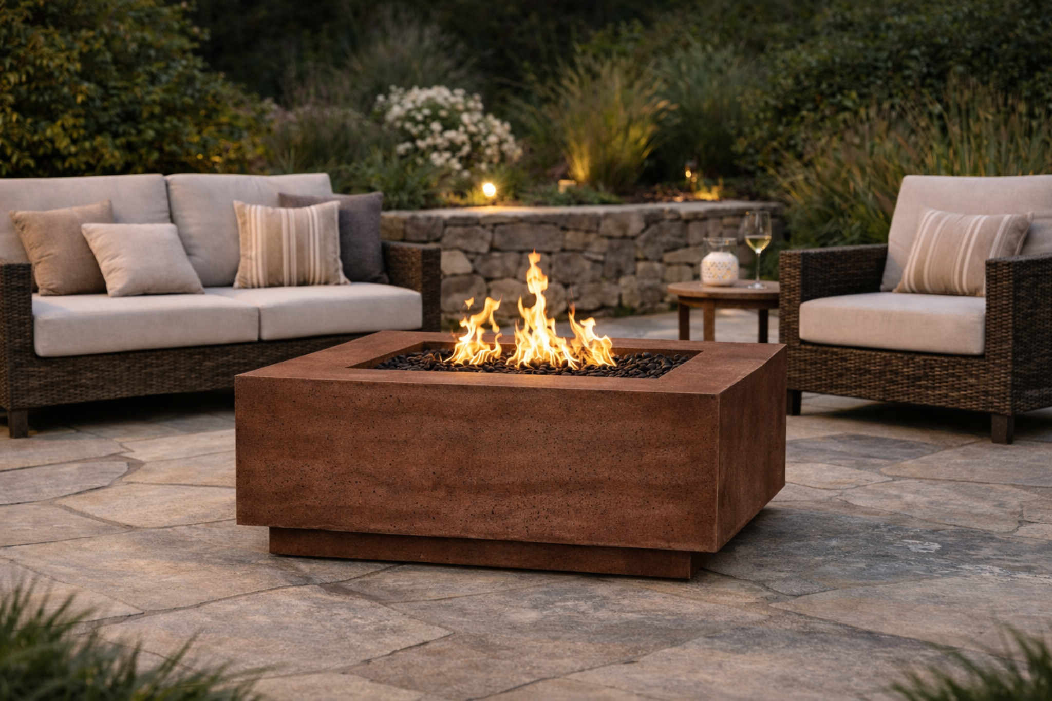 Concrete Fire Pits & Fire Tables | Modern Outdoor Fire Features – All ...