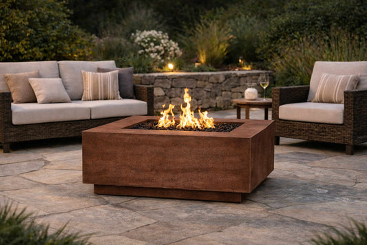 Studio 2 Concrete Fire Table Square
