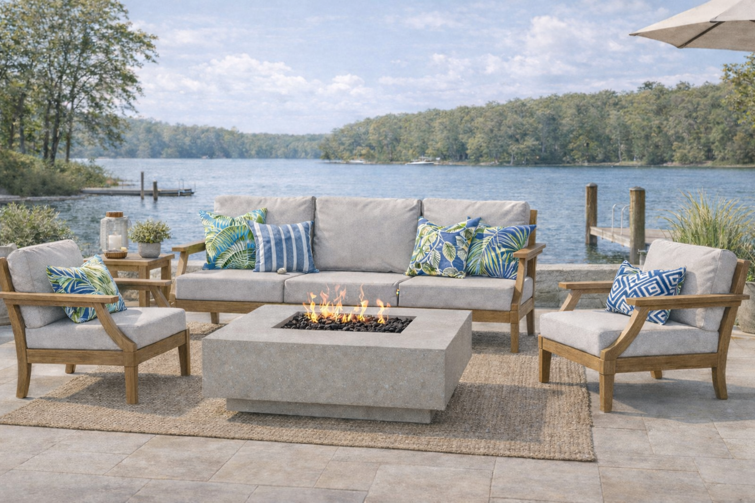 Studio 3 Concrete Fire Table - Thumbnail 5