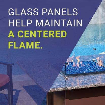 Square Wind Guard for Fire Table