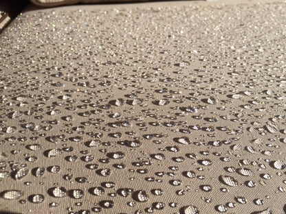 Sunbrella fabric is mildew and rain resistant