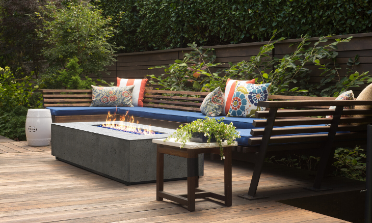 Prism Tavola 1 Concrete Fire Table