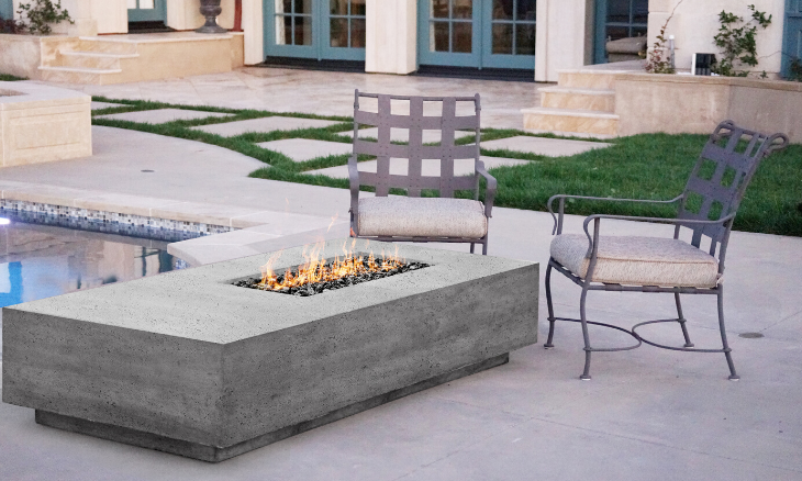 Prism Tavola 5 Concrete Fire Table