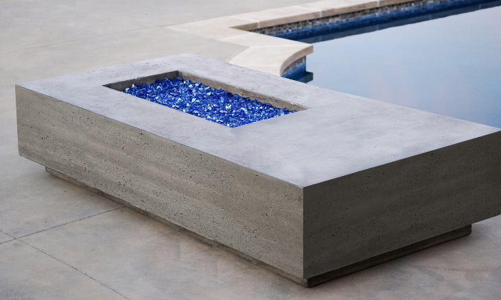 Prism Tavola 5 Concrete Fire Table
