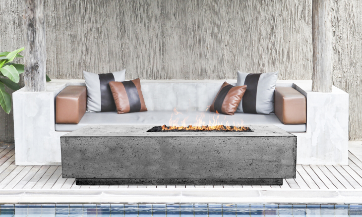 Prism Tavola 5 Concrete Fire Table