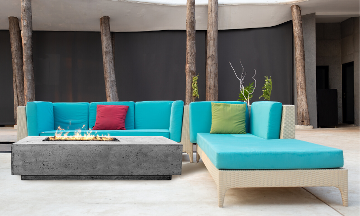 Prism Tavola 5 Concrete Fire Table