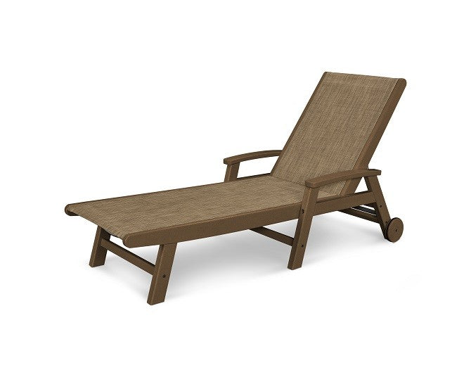 Teak Frame and Burlap Sling