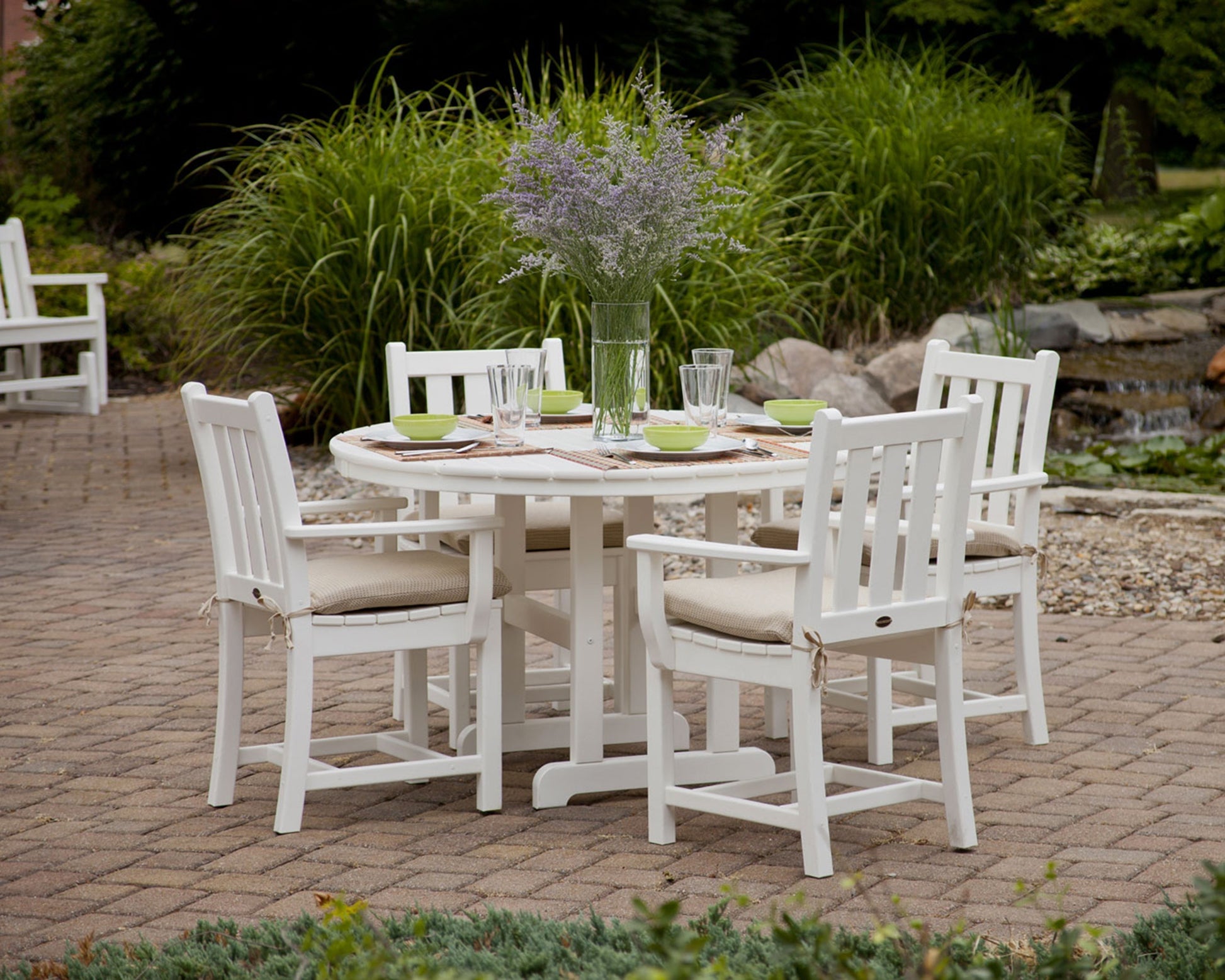 Traditional Polywood Garden 5-Piece Dining Set
