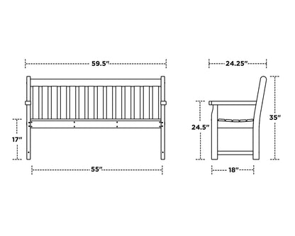 POLYWOOD Traditional Garden 60" Bench