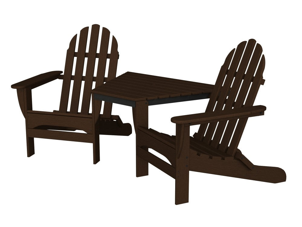 Adirondack Tête-À-Tête recycled plastic Polywood outdoor furniture  teak