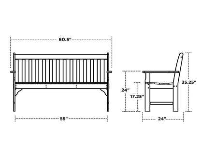 Polywood Vineyard 60" Bench